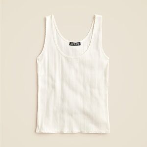 J. Crew Cotton Pointelle Tank Top